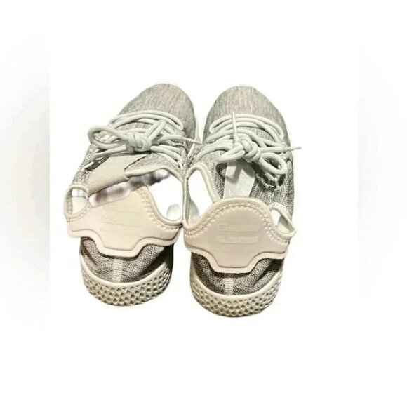 Adidas x Pharrell tennis HU light mint knit casual athletic sneakers M10 soft 10 - Picture 4 of 6